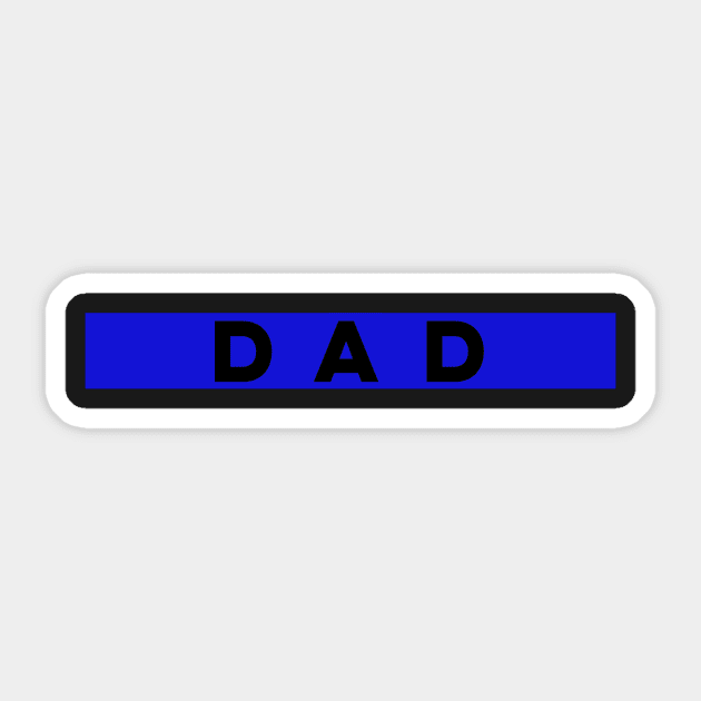 Thin Blue Line Dad Sticker by Ten20Designs